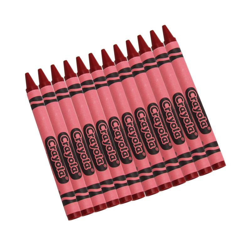Binney And Smith Inc. Crayola Bulk Broad Line Marker, Broad Bullet Tip,  Red, 12/Box, CYO587700038