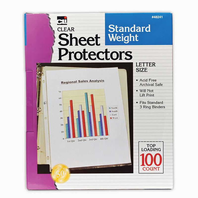 Business Source Clear Heavyweight Sheet Protectors, 3 Ring, 100/Box