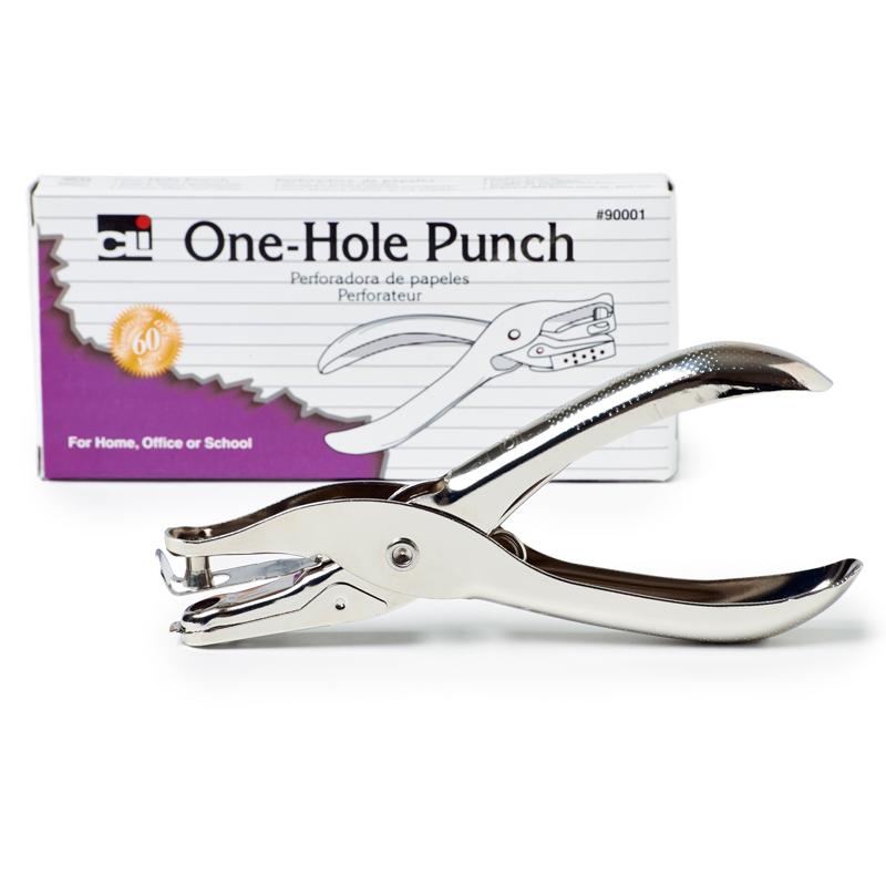 3 Pack Hole Punch Metal Single Hole Puncher Heavy Duty, Low Force