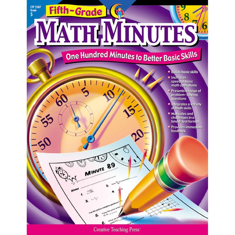 Knowledge Tree Creative Teaching Press Fifth Grade Math Minutes Book