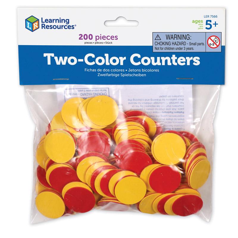 Knowledge Tree Learning Resources Inc Two Color Counters Red And