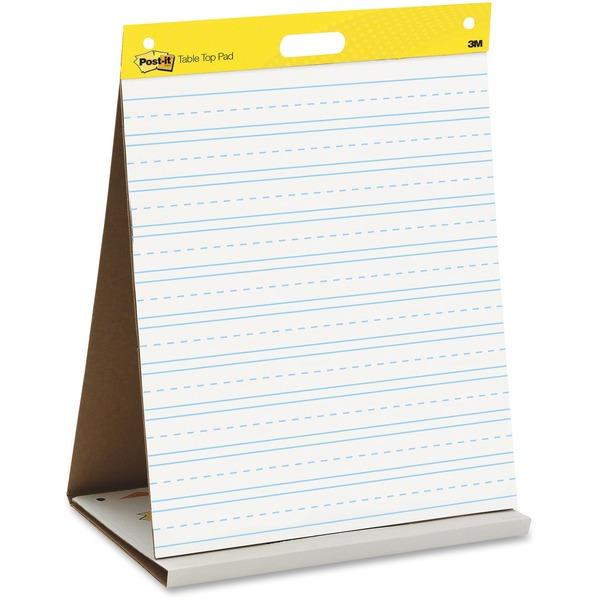 Post-it® Tabletop Easel Pad with Primary Lines - 20 Sheets