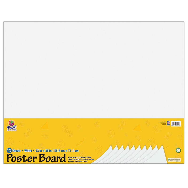 Pacon Ucreate Cardstock Poster Board, 22 x 28, Black, 25/Pack