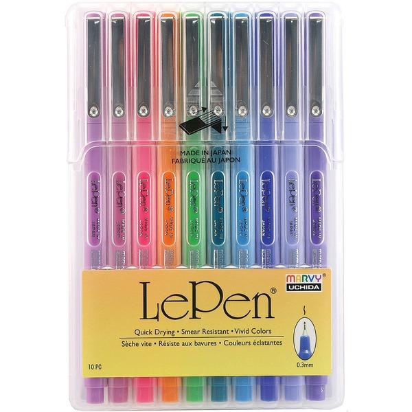 Marvy LePen Fineliner Pen Set - Micro Fine Pen Point