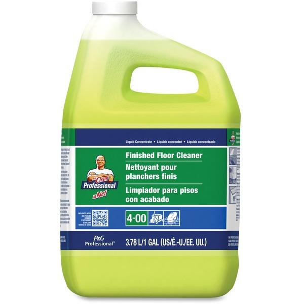 Mr. Clean Finished Floor Cleaner - Liquid - 128 fl oz (4 quart) - 3 / Carton - Yellow