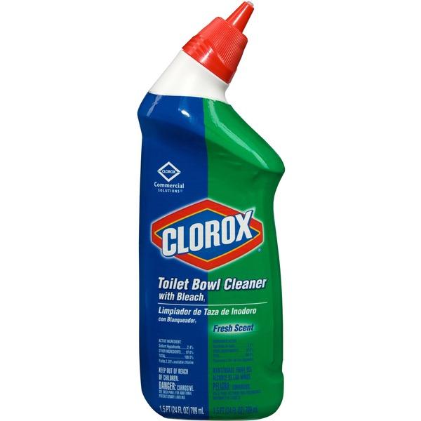 Clorox Toilet Bowl Cleaner with Bleach - Gel - 24 fl oz (0.8 quart) - Fresh Scent - 1 Each - Clear