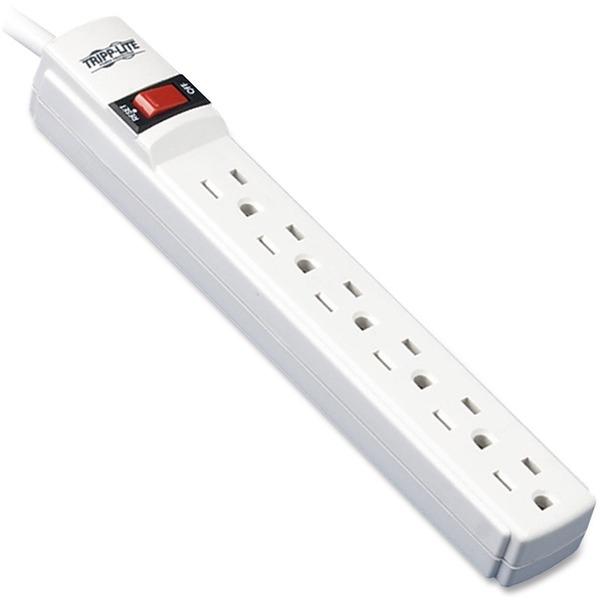 Tripp Lite Surge Protector Power Strip 120V 6 Outlet 6' Cord 790 Joule - 6 x NEMA 5-15R - 1800 VA - 790 J - 120 V AC Input - 120 V AC Output