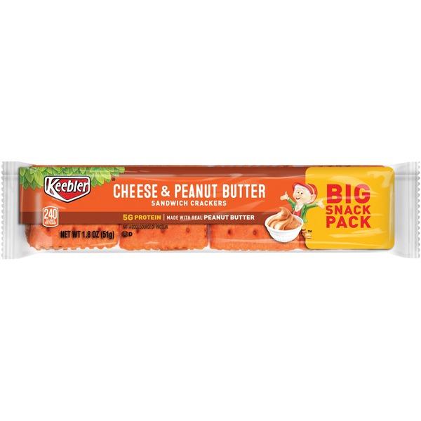 Keebler® Cheese Crackers with Peanut Butter - Peanut Butter, Cheese - 96 / Box