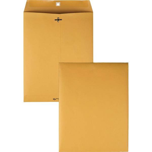 Quality Park Gummed Kraft Clasp Envelopes - Clasp - #97 - 10