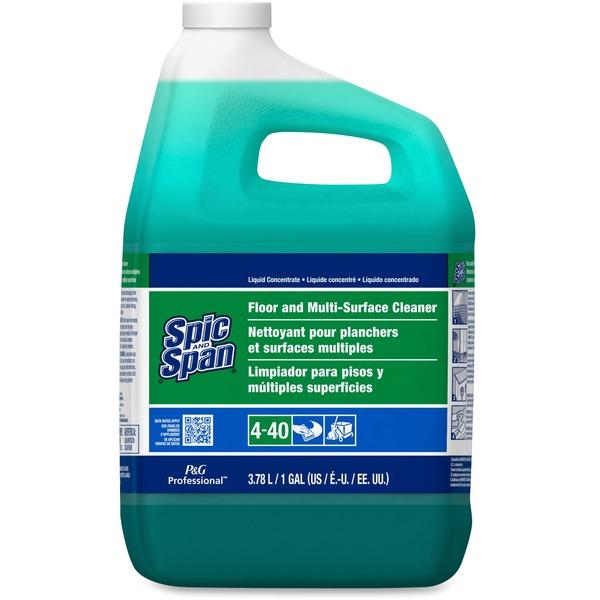 Spic and Span Floor and Multi-surface Cleaner - Liquid - 128 fl oz (4 quart) - 1 Each - Green