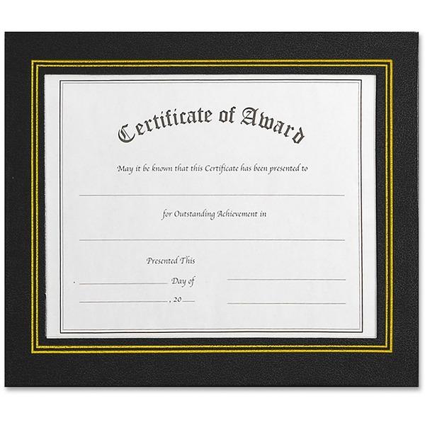 NuDell Flat Leatherette Document Frames - Holds 11