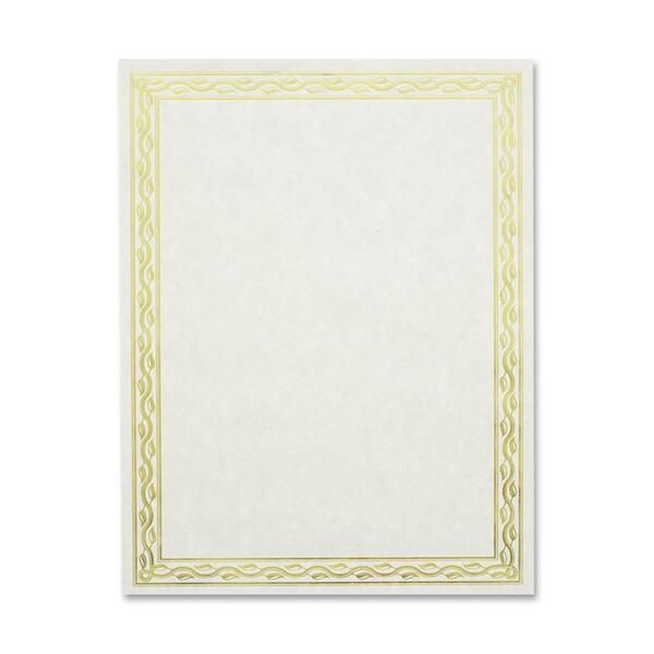 Geographics Premium Gold Foil Border Certificates - 28 lb - 8.50