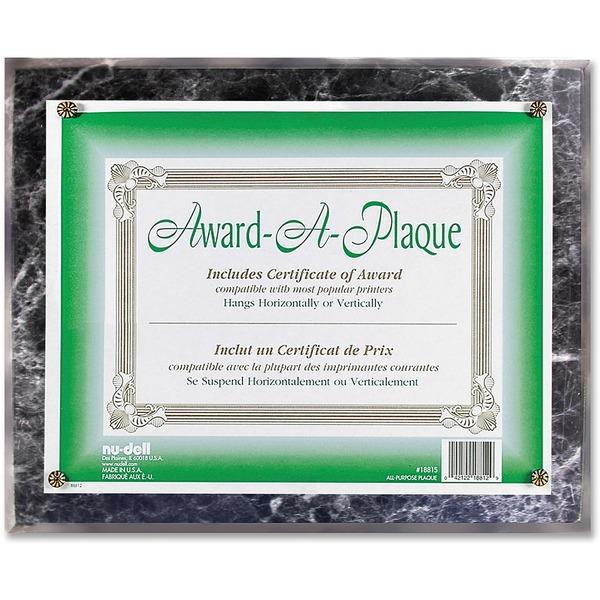 NuDell Woodgrain Award-A-Plaque - 13