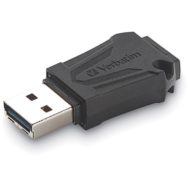Verbatim 64GB ToughMAX USB Flash Drive - 64 GB - USB 2.0 - Black - Lifetime Warranty