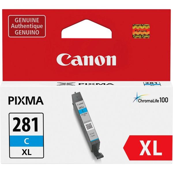 Canon CLI-281XL Ink Cartridge - Cyan - Inkjet - 1 Each