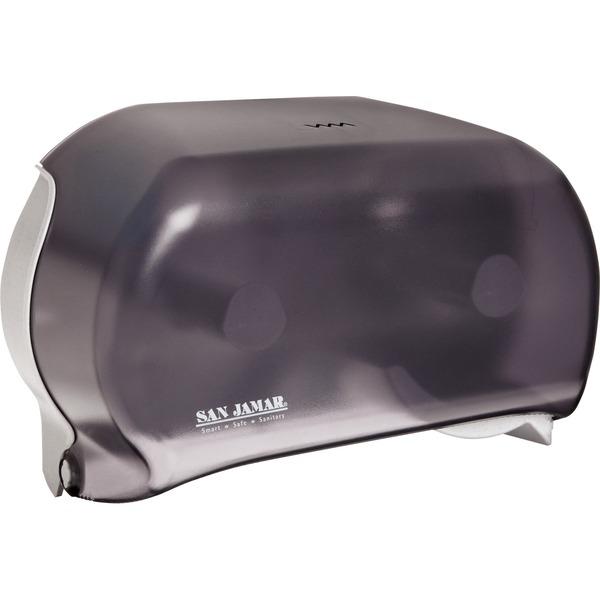 San Jamar Dual Roll Tissue Dispenser - Roll Dispenser - 2 x Roll - 12.8