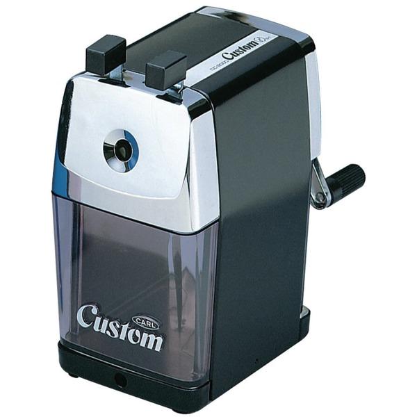 CARL Custom Pencil Sharpener - Desktop - Steel, Aluminum - Black