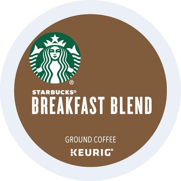 Starbucks Breakfast Blend K-Cup - Arabica, Latin America, Breakfast Blend - Medium - 24 / Box