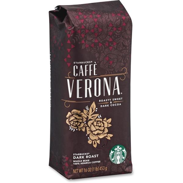 Starbucks Caffe Verona 1 lb. Whole Bean Coffee Whole Bean - Caffe Verona, Dark Cocoa, Arabica - Dark - 16 oz - 1 Each