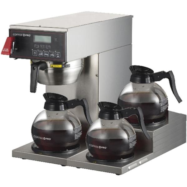 Coffee Pro 3-burner Commercial Brewer Coffee - Stainless Steel