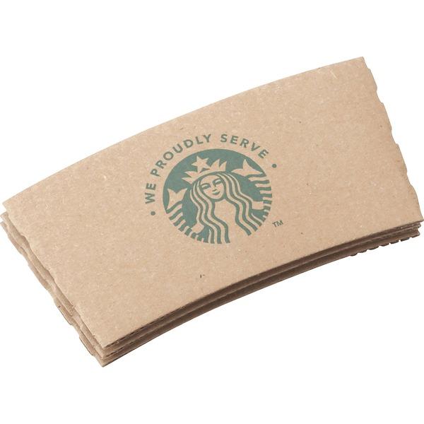 Starbucks Cup Sleeve - 1380 / Carton - Brown, Kraft - Fiber