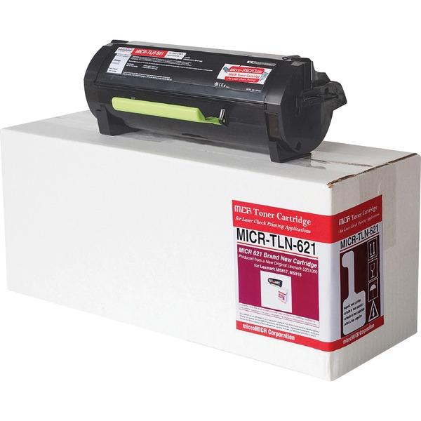 microMICR TLN-621 MICR Toner Cartridge - Alternative for Lexmark - Black - Laser - 20000 Pages - 1 Each