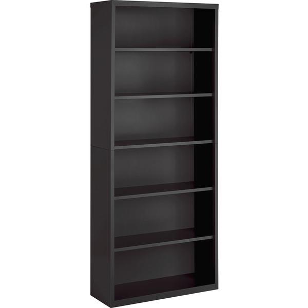 Lorell Fortress Series Charcoal Bookcase - 34.5