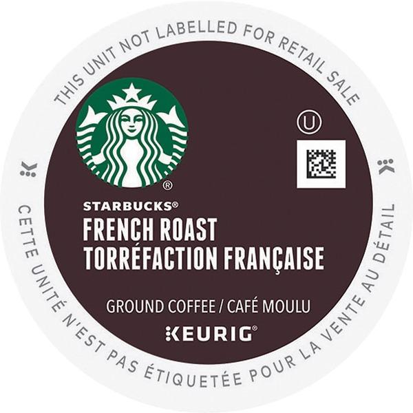 Starbucks French Roast K-Cup - French Roast, Smoky - Dark - 24 / Box