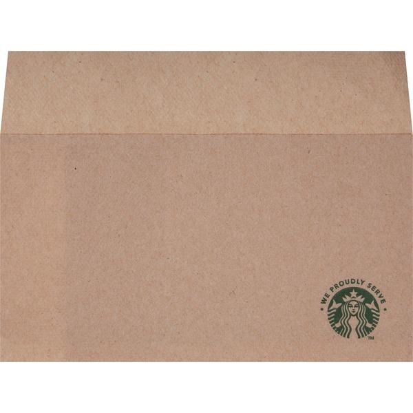 We Proudly Serve Branded Napkins - Tan - Fiber - Absorbent, Eco-friendly - For Beverage - 10000 / Carton