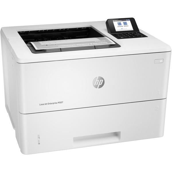 HP LaserJet Enterprise M507 M507dn Laser Printer - Monochrome - 45 ppm Mono - 1200 x 1200 dpi Print - Automatic Duplex Print - 650 Sheets Input - Gigabit Ethernet