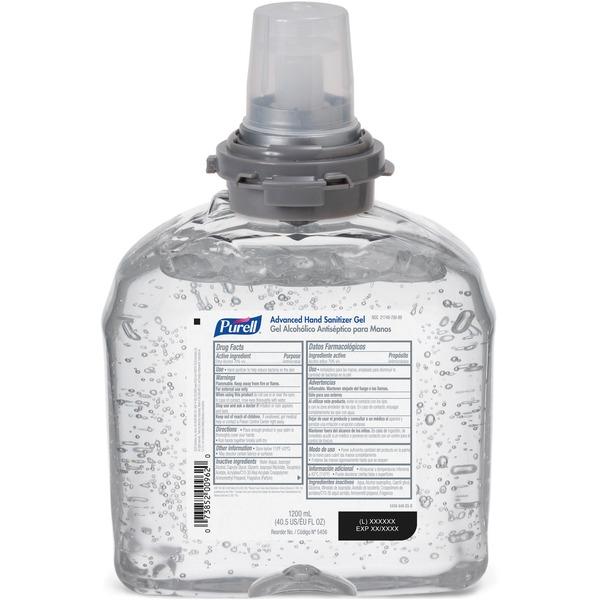 PURELL® TFX Hand Sanitizer Dispenser Refill - 40.6 fl oz (1200 mL) - Skin - White - 2 / Carton