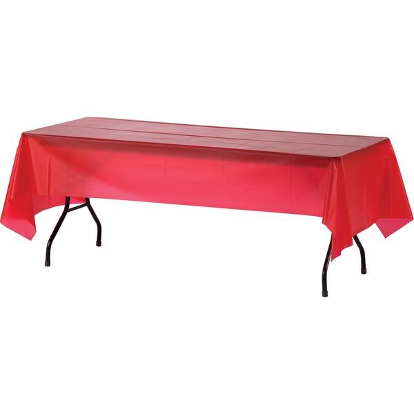 Genuine Joe Plastic Rectangular Table Covers - 108