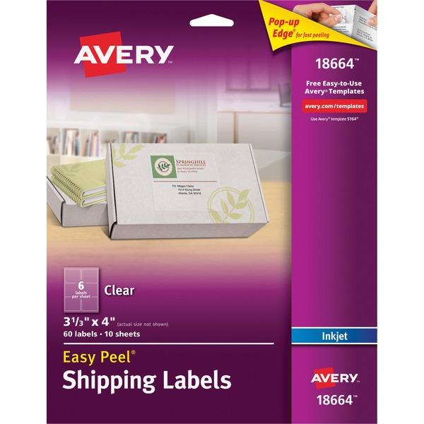 Knowledge Tree Avery Opna Avery® Easy Peel Address Labels Sure Feed Permanent Adhesive 3735