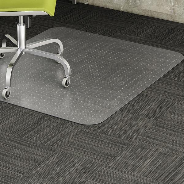 Lorell Low Pile Rectangular Chairmat - Carpeted Floor - 60