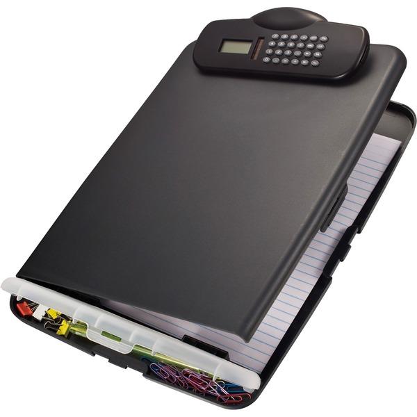 OIC Slim Clipboard Storage Box with Calculator - 10