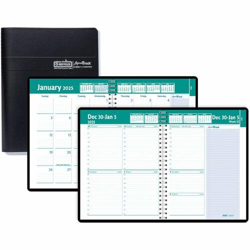 House of Doolittle Express Track Weekly/Monthly Calendar Planner - Julian Dates - Weekly, Monthly - 1.1 Year - January 2025 till January 2026 - 8:00 AM to 5:00 PM - 1 Week, 1 Month Double Page Layout 