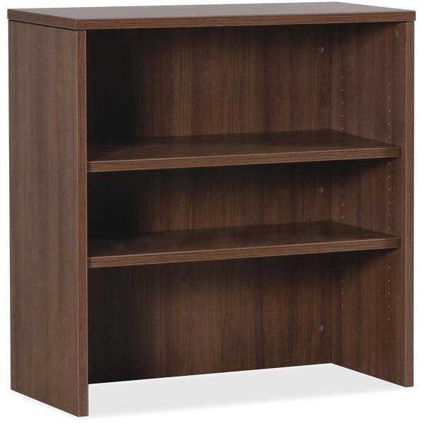 Lorell Essentials Walnut Laminate Stack-on Bookshelf - 36