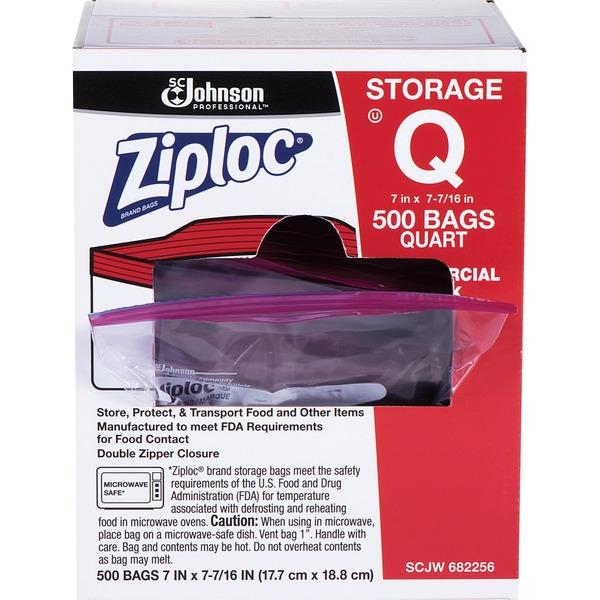 Ziploc Quart Food Storage Bags, Grip 'n Seal Technology for Easier