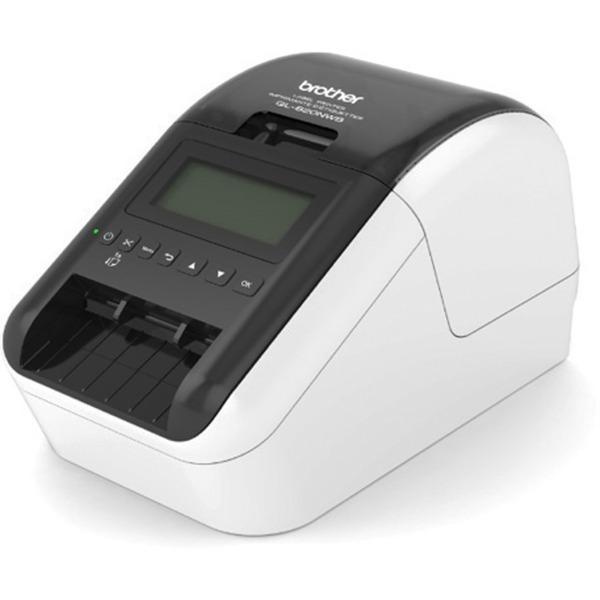 Brother QL-820NWB Label Printer - Direct Thermal - Monochrome - Brother QL-820NWB Label Printer - Direct Thermal - Monochrome prints amazing Black/Red labels using DK-2251. Easy to read Backlit Monoch