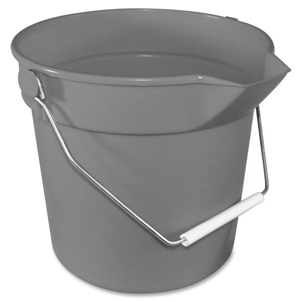 Impact Products 10-qt Deluxe Bucket - 10 quart - Heavy Duty, Rugged, Spill Resistant, Alkali Resistant, Acid Resistant, Embossed, Handle - 10.3