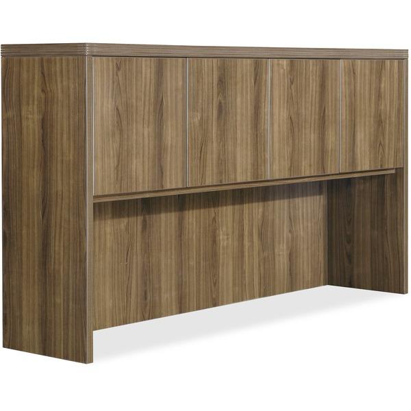 Lorell Chateau Series Walnut Laminate Desking - 66.1