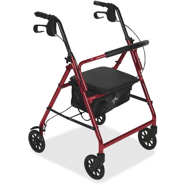 Medline Basic Steel Rollators - 350 lb Load Capacity - 6