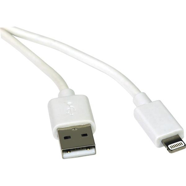 Tripp Lite 3ft Lightning USB Sync/Charge Cable for Apple Iphone / Ipad White 3' - Lightning/USB for iPad, iPhone, iPod - 3 ft / 1M - 1 x Type A Male USB - 1 x Lightning Male Proprietary Connector - Wh