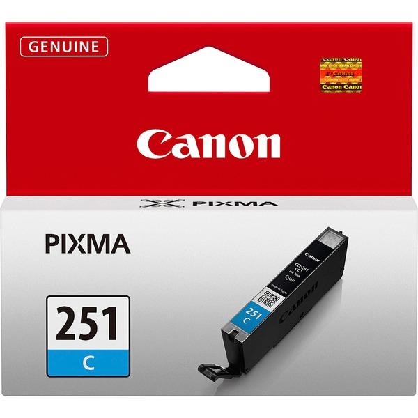 Canon CLI-251C Original Ink Cartridge - Inkjet - Cyan - 1 Each