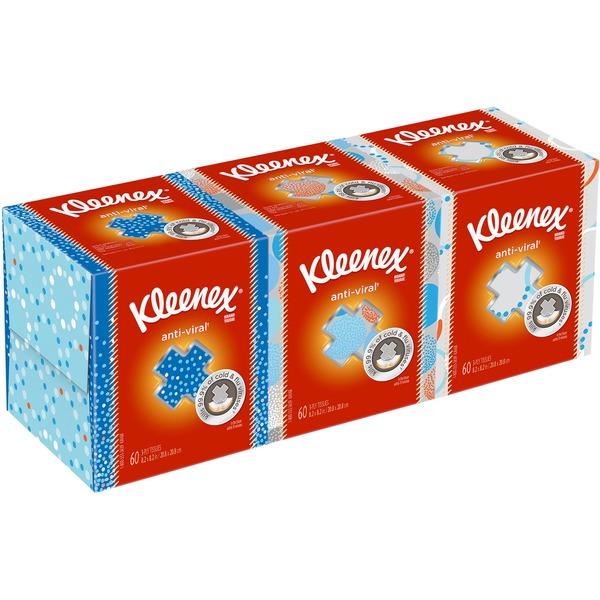 Kleenex Anti-viral Facial Tissue - 3 Ply - 8.25