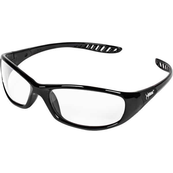 KleenGuard V40 Hellraiser Safety Eyewear - Lightweight, Flexible, Comfortable - Ultraviolet Protection - Polycarbonate Lens - Clear, Black - 1 Each