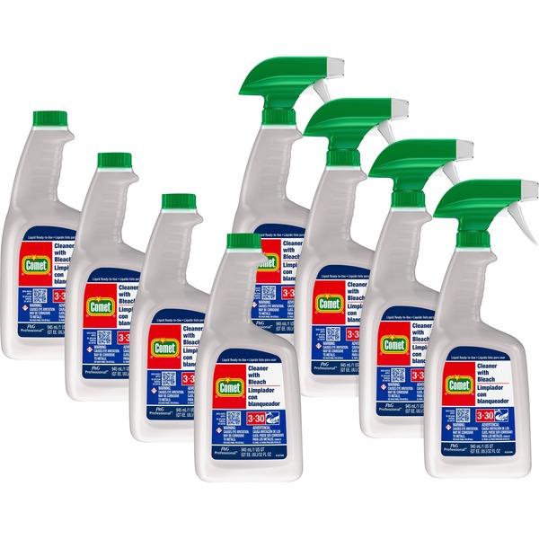 Comet Cleaner with Bleach - Spray - 32 fl oz (1 quart) - Bottle - 8 / Carton