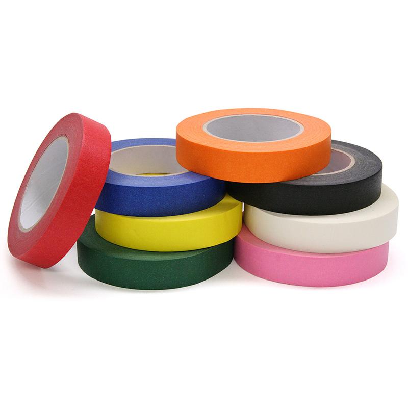 Colored Masking Tape, 8 Assorted Colors, 1