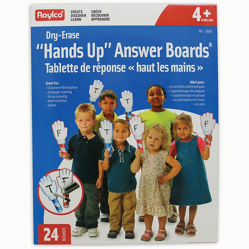 Hands Up Dry Erase Answer Boards®, Pack of 24