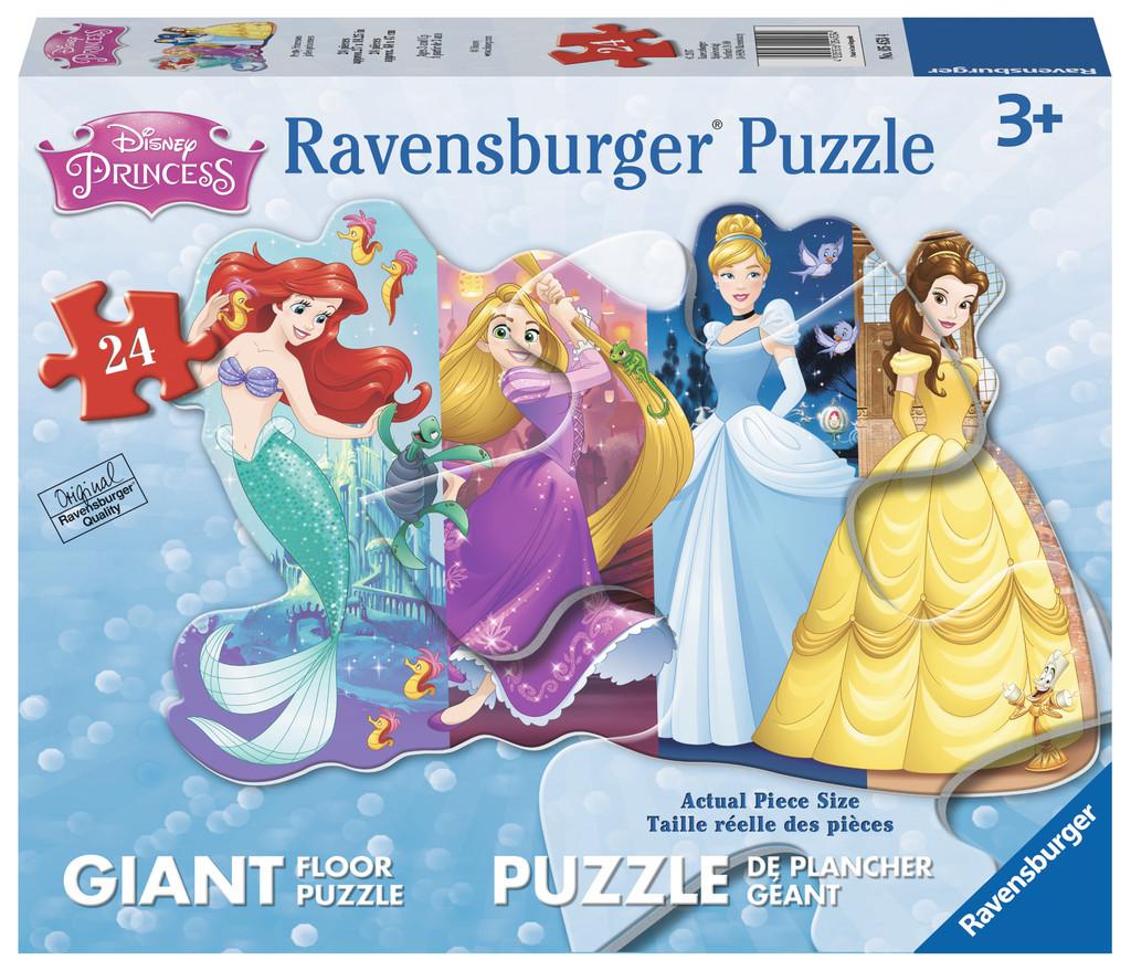 Pretty Princesses 24 Pc Shaped Floor Puzzle